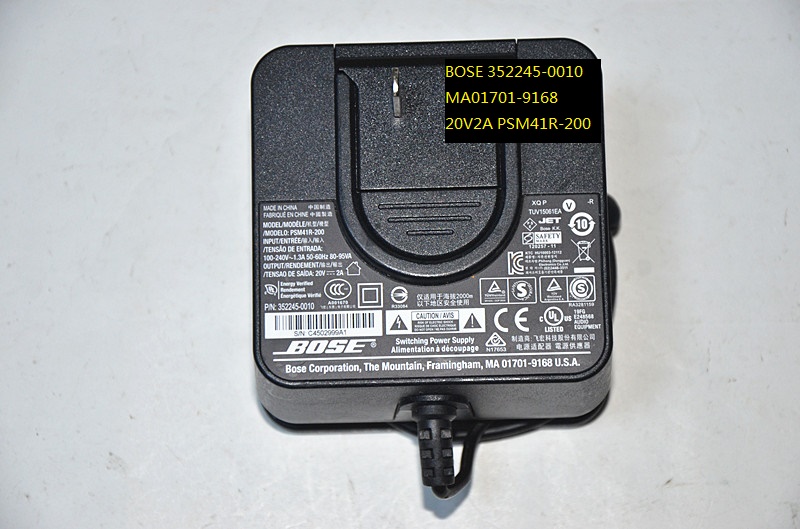 100% Brand New 20V 2A AC/DC ADAPTER 95PS-030-1 BOSE AM306386-101-0B POWER SUPPLY